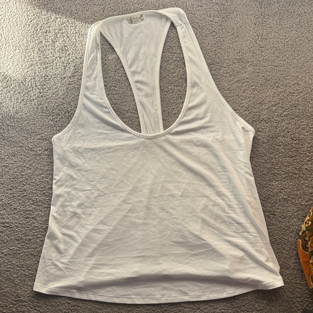 Women's Free People Racerback Tank Top - White